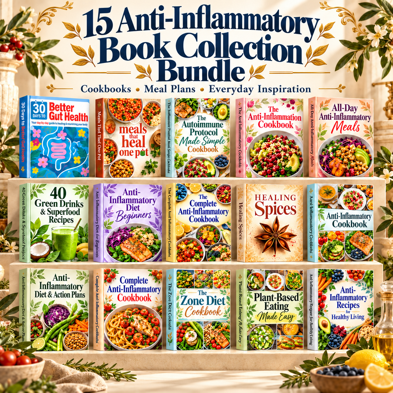 The Anti-Inflammatory Cookbook Bundle 2026 — Plus 10 Free Bonuses